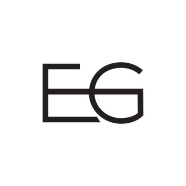 Örneğin ilk harf vektör logosu