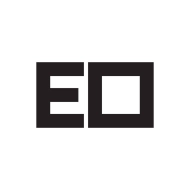 eo ilk harf vektör logosu