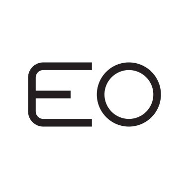 eo ilk harf vektör logosu