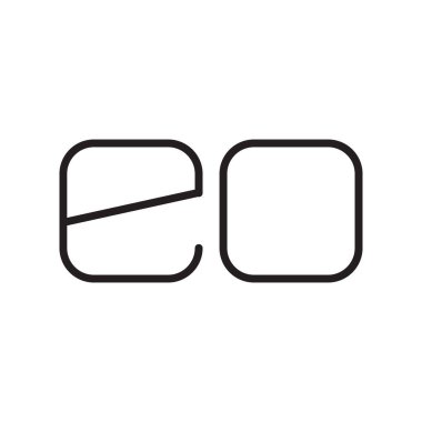 eo ilk harf vektör logosu