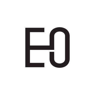 eo ilk harf vektör logosu