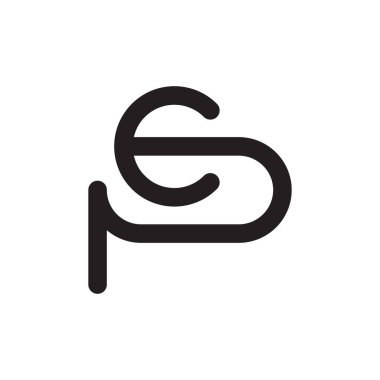 İlk harf vektör logosu