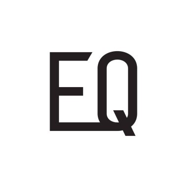 eq ilk harf vektör logosu
