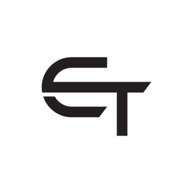 et ilk harf vektör logosu