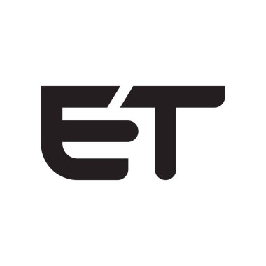 et ilk harf vektör logosu