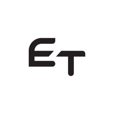 et ilk harf vektör logosu