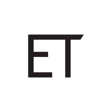 et ilk harf vektör logosu