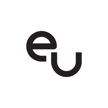 eu ilk harf vektör logosu