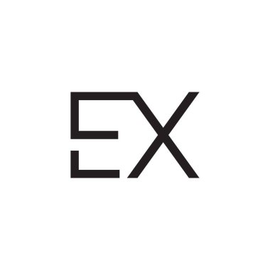 ex ilk harf vektör logosu