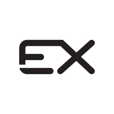 ex ilk harf vektör logosu