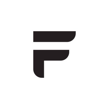 f ilk harf vektör logosu