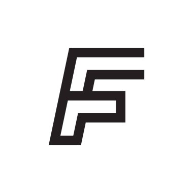f ilk harf vektör logosu