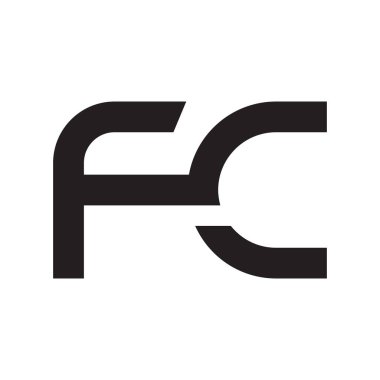 fc ilk harf vektör logosu