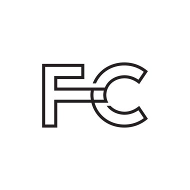 fc ilk harf vektör logosu
