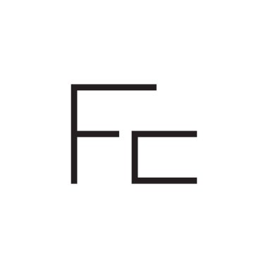 fc ilk harf vektör logosu