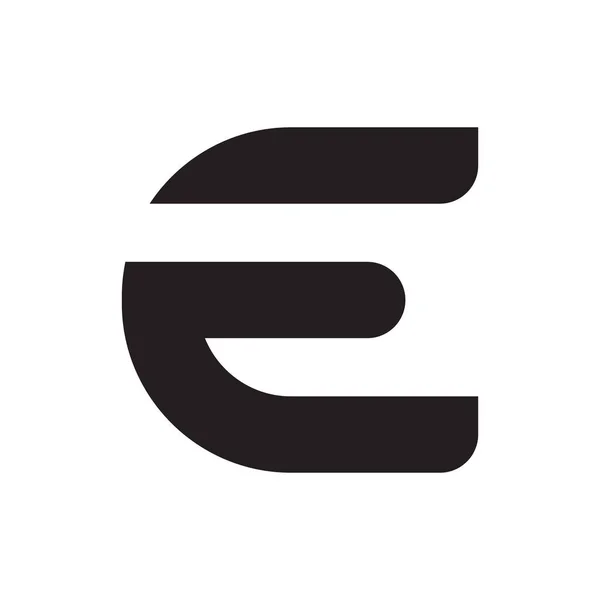 Електронна Початкова Літера Векторний Логотип — стоковий вектор