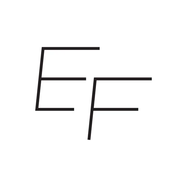 Ef初始字母向量标识 — 图库矢量图片