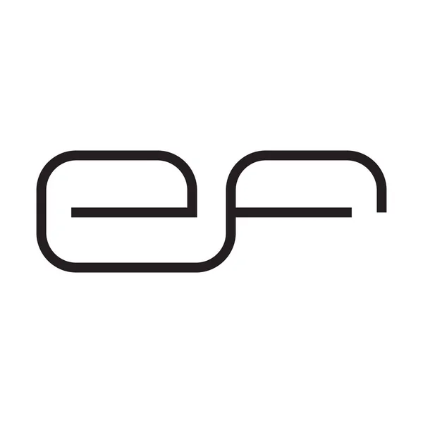 Ilk Harf Vektör Logosu — Stok Vektör