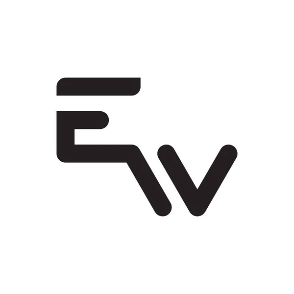 Neues Anfangsbuchstaben Vektor Logo — Stockvektor