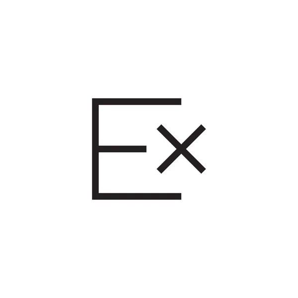 Första Bokstaven Vektor Logotyp — Stock vektor