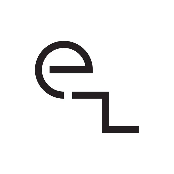 Första Bokstav Vektor Logotyp — Stock vektor