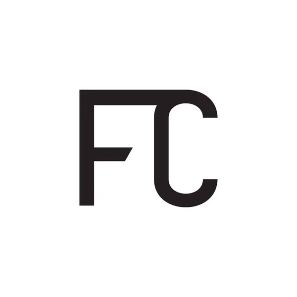 Fc頭文字ベクトルロゴ — ストックベクタ