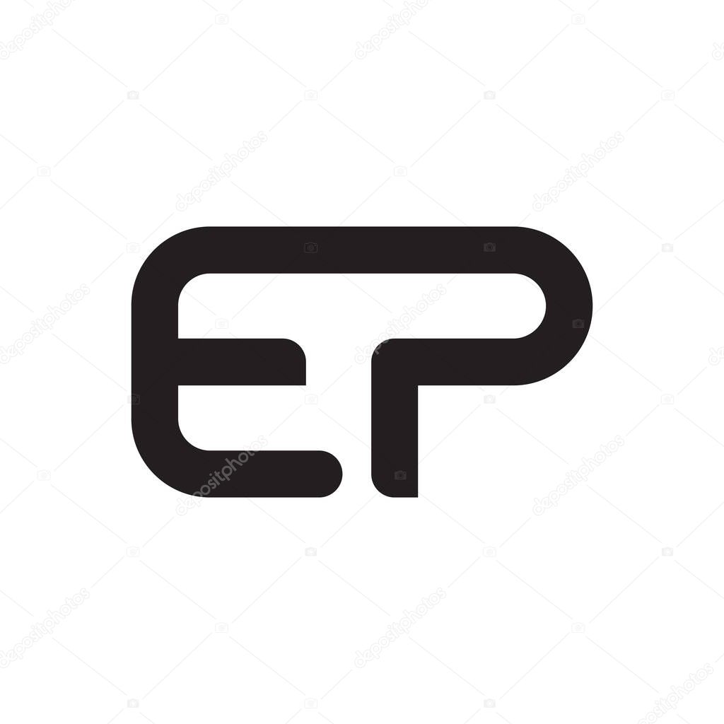 ep initial letter vector logo