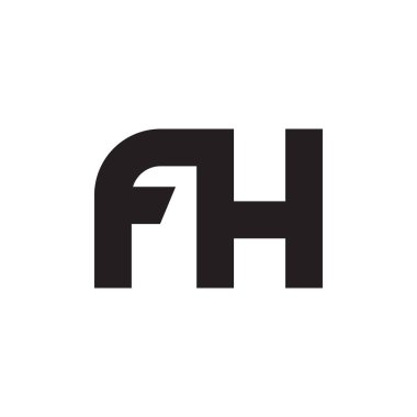 fh ilk harf vektör logosu