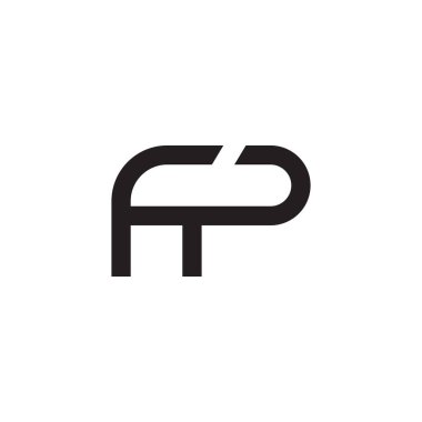 fp ilk harf vektör logosu