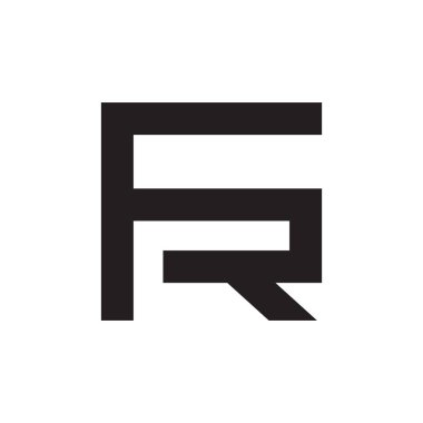 fr ilk harf vektör logosu