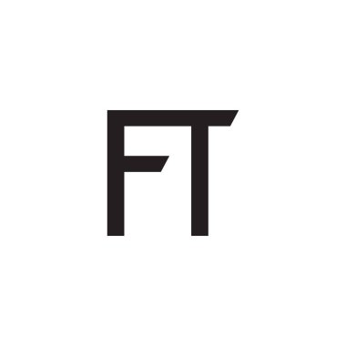 ft ilk harf vektör logosu