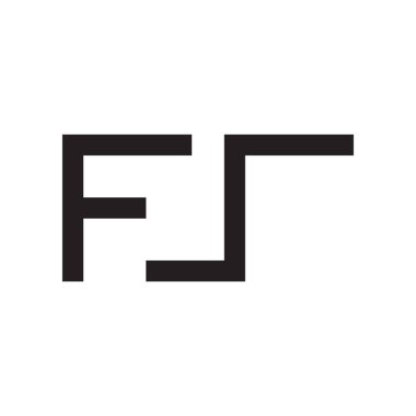 fz ilk harf vektör logosu