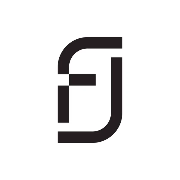 Logotipo Vetor Letra Inicial —  Vetores de Stock