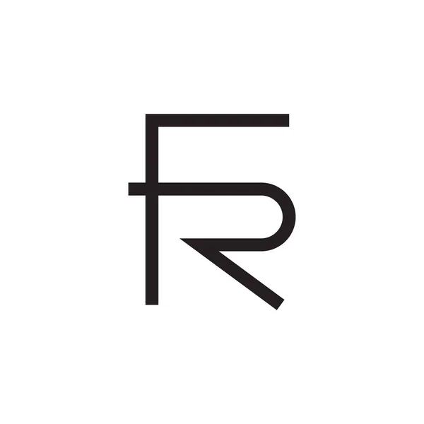 Fr頭文字のベクターロゴ — ストックベクタ