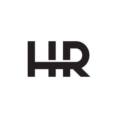 hr ilk harf vektör logosu