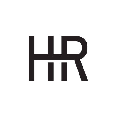 hr ilk harf vektör logosu