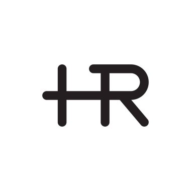hr ilk harf vektör logosu