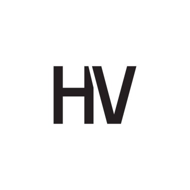hv ilk harf vektör logosu