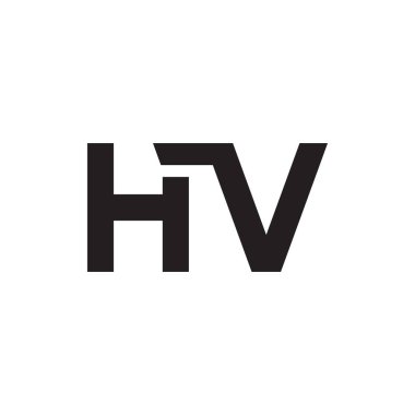 hv ilk harf vektör logosu