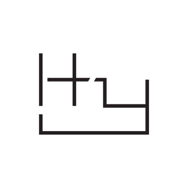 hy ilk harf vektör logosu