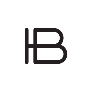 ib ilk harf vektör logosu