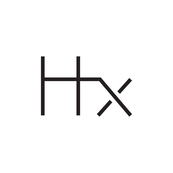 Hx初始字母向量标识 — 图库矢量图片