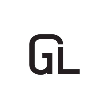 gl ilk harf vektör logosu