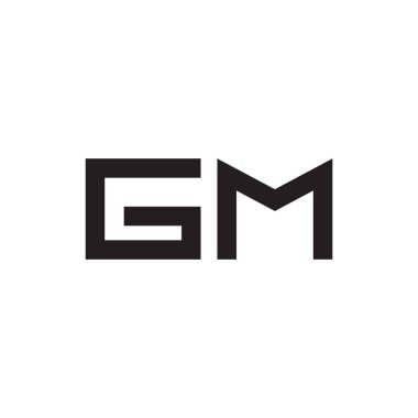 gm ilk harf vektör logosu