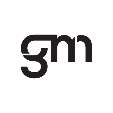 gm ilk harf vektör logosu