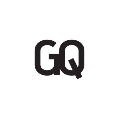 gq ilk harf vektör logosu