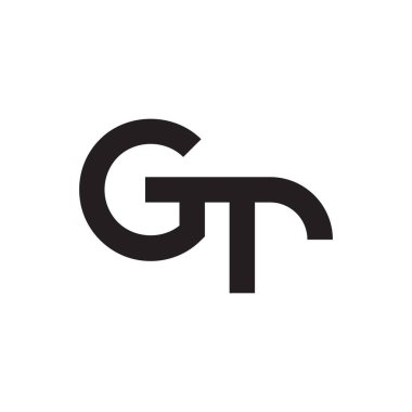 gt ilk harf vektör logosu
