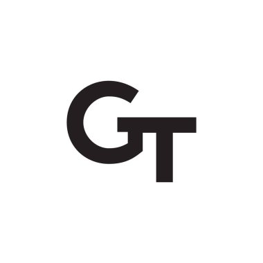 gt ilk harf vektör logosu