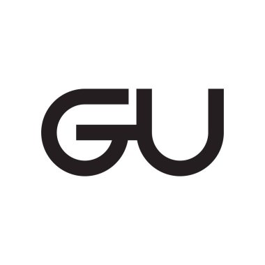 Gu ilk harf vektör logosu