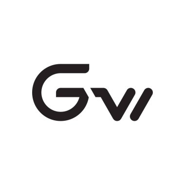 gw ilk harf vektör logosu